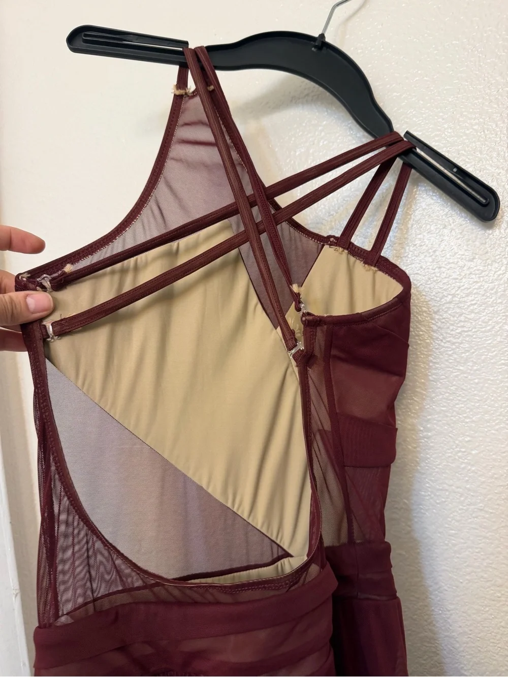 Tenth House solo lyrical 2 Die 4 Dance costume INCLINATION TD25459 Burgundy SA